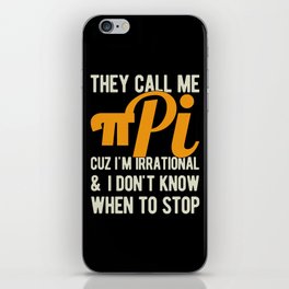 Funny Pi Day iPhone Skin