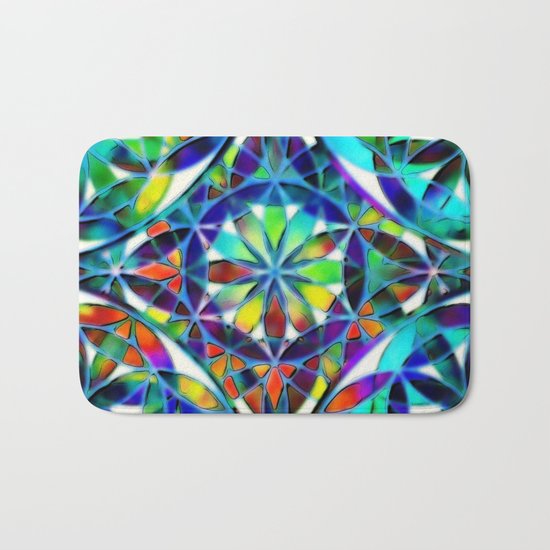 Flower of Life variation #2 Bath Mat