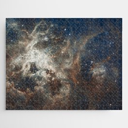 Marble Nebula Galaxy Night Sky Print Jigsaw Puzzle