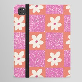 Sprinkle Spring of Daisies - Coral and Pink iPad Folio Case