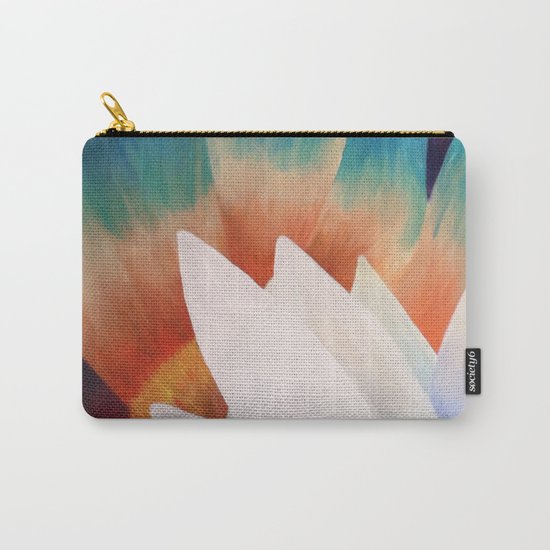 Juxtaposed Flowers Carry-All Pouch