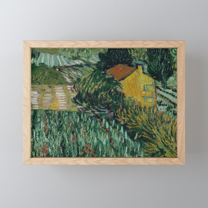 Field with  Poppies Framed Mini Art Print