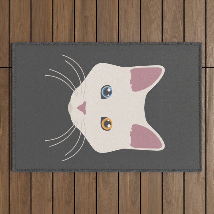 Aphrodite Giant Cat Face Outdoor Rug
