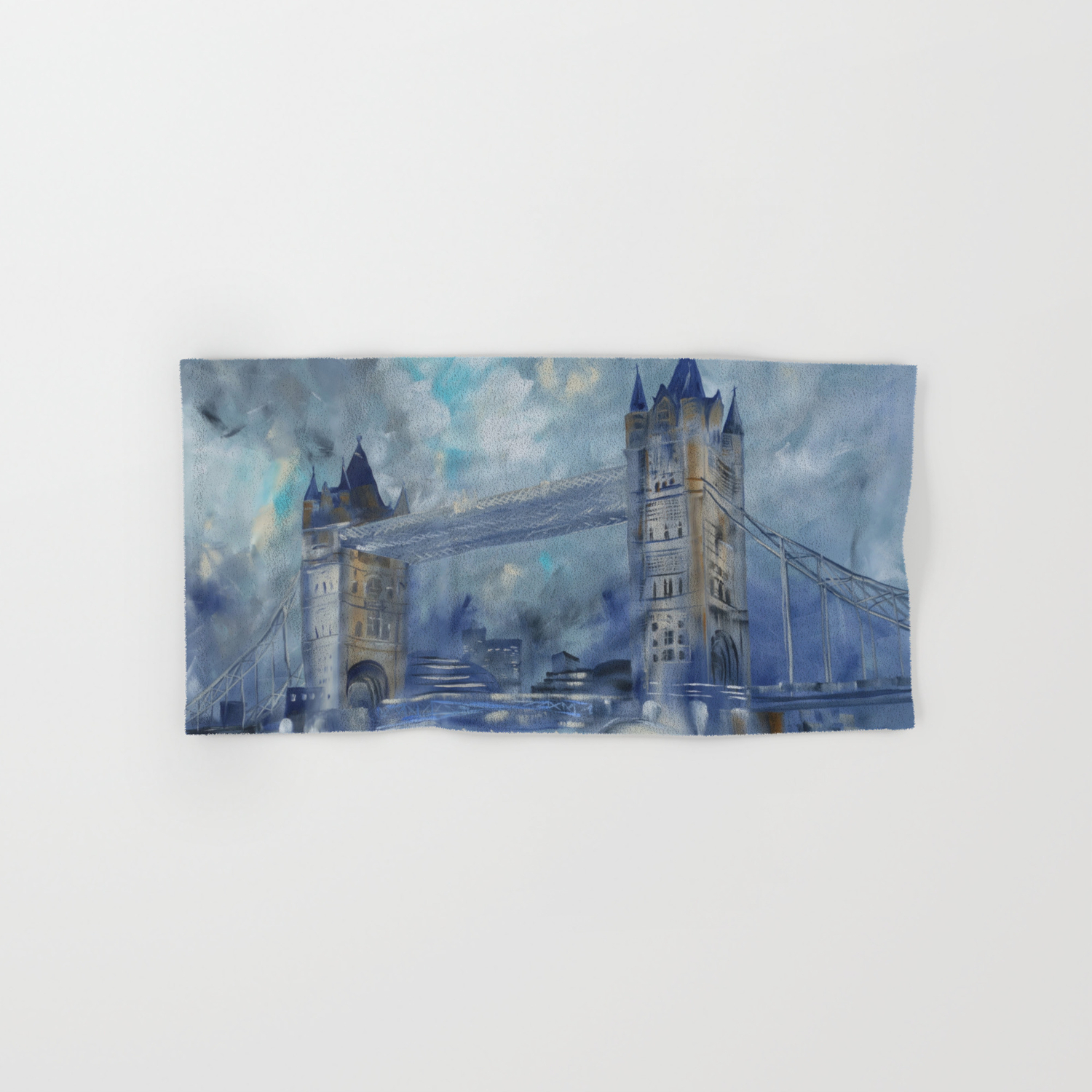 London Bridge 110x160 Cm Large Impressionism Acrylic Painting On