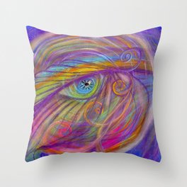 Guardian Angel with Feather Throw Pillow