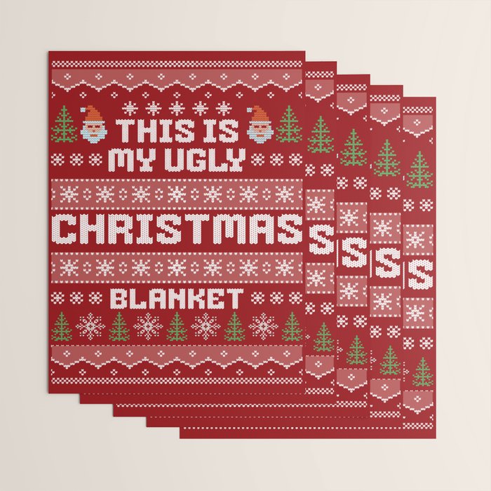 Ugly christmas wrapping paper 2025