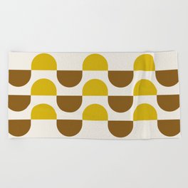 Abstraction_NEW_GEOMETRIC_SHAPE_CIRCLE_PATTERN_POP_ART_0306A Beach Towel