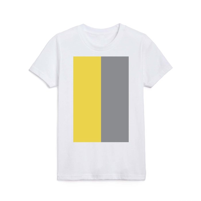 Light Yellow And Soft Gray Collection Kids T Shirt