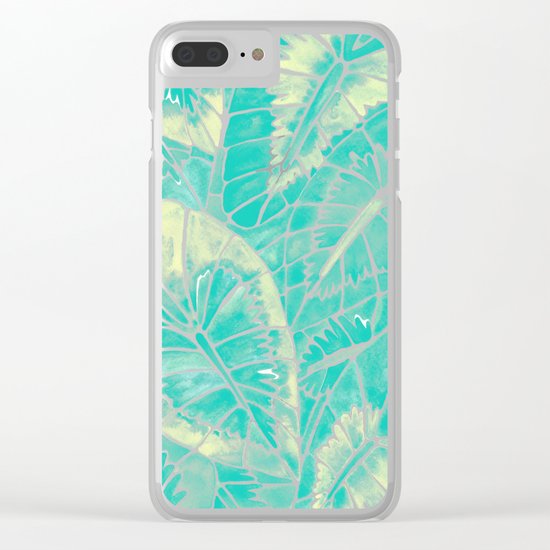 Schismatoglottis Calyptrata – Mint Palette Clear iPhone Case