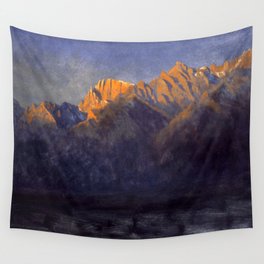 Sunrise in the Sierras - Albert Bierstadt Wall Tapestry