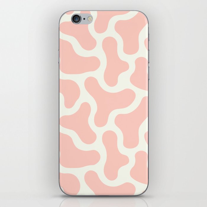 Abstract Groovy Shapes Baby Pink iPhone Skin