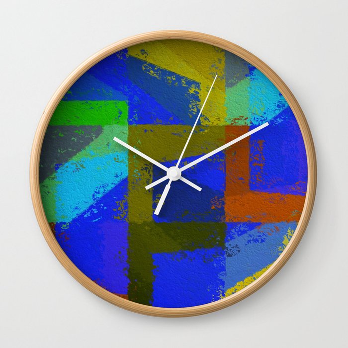 Colorful Truth. Blue. Wall Clock