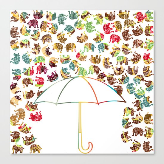 Rain in Africa Canvas Print