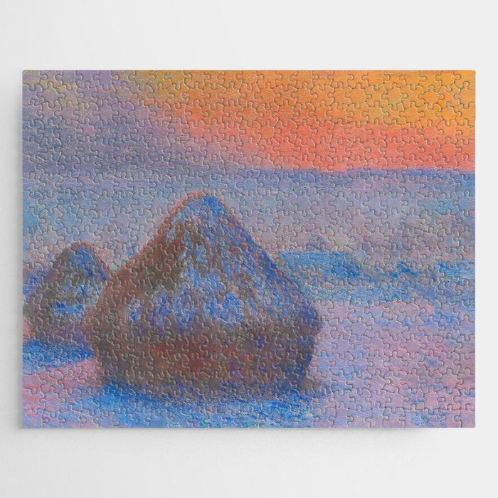 Haystacks Painting, Claude Monet Jigsaw Puzzle