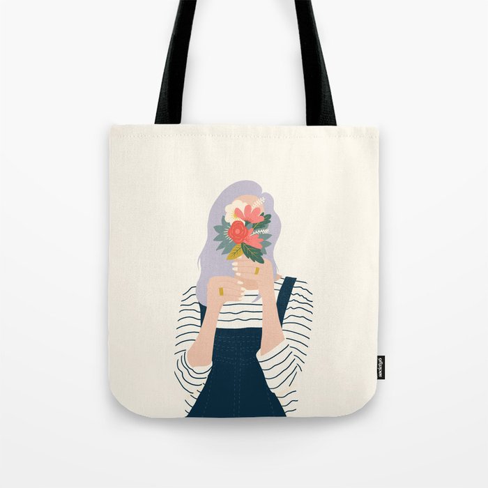 Flower Girl Tote Bag