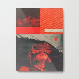 FTR2k47 Metal Print | Virtualreality, Vintage, Color, Retrofuture, Child, Surrealism, Typography, Kid, People, Dystopian 