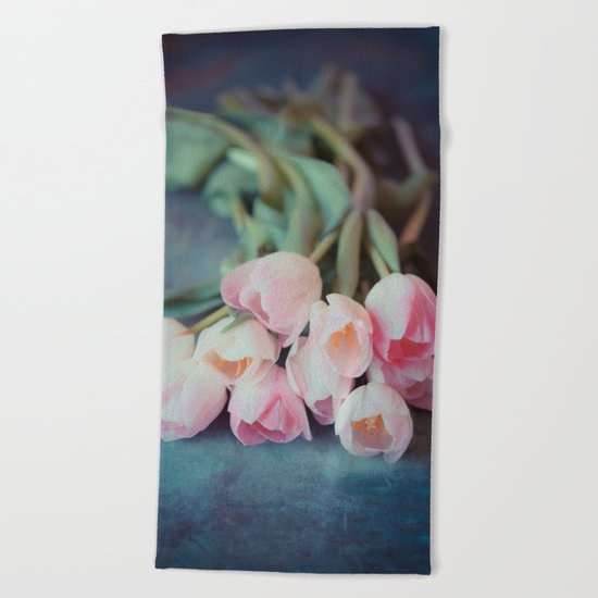 Beautiful Tulips Beach Towel