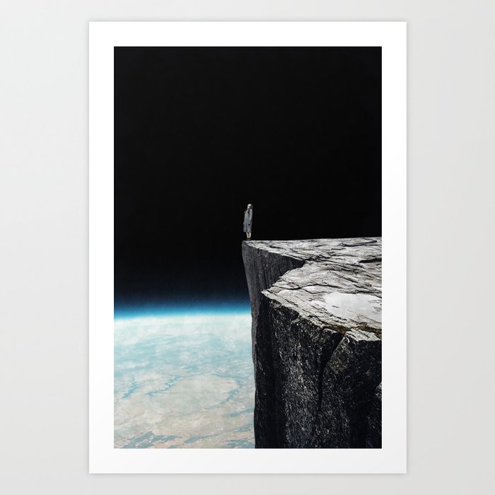 On the edge ... Art Print