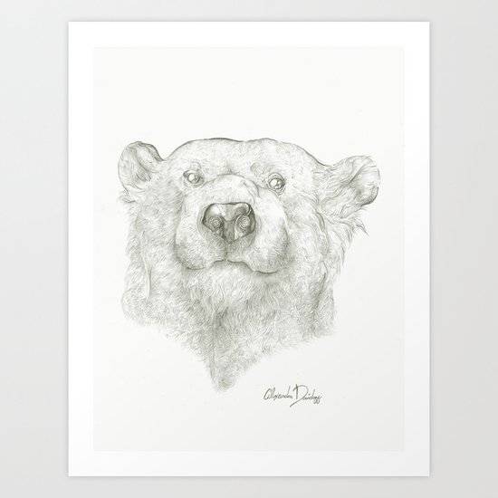 A Polar Bear Art Print