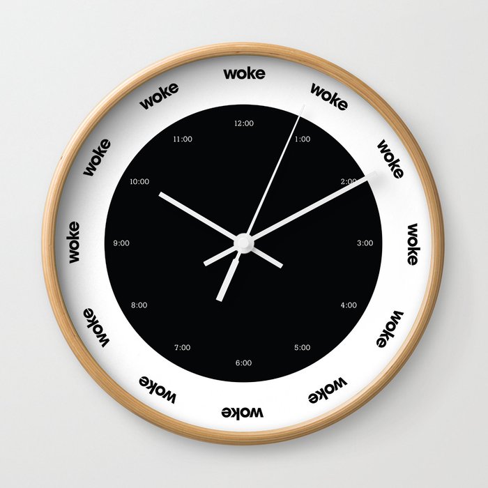 Stay Woke - Midnight Wall Clock