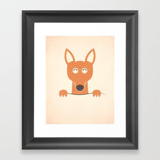 Pocket Kangaroo Framed Art Print