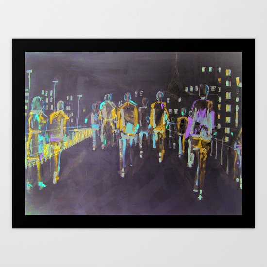 foot traffic 03 Art Print