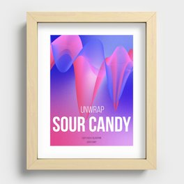 Art Print - sour candy - fan made poster Recessed Framed Print