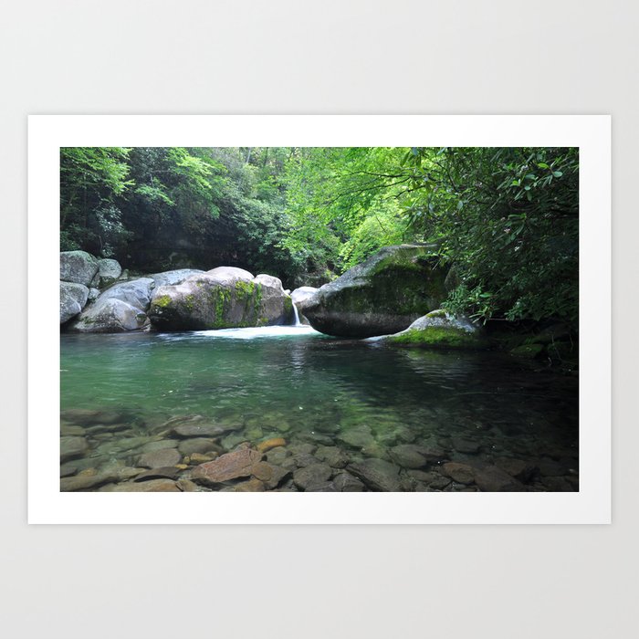 Midnight Hole in Great Smoky Mountains National Park Art Print
