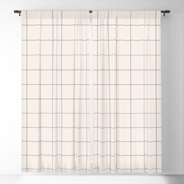 windowpane plaid Blackout Curtain