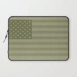 Camo Stars and Stripes – USA Flag in Military Camouflage Colors [FalseFlag 1] Laptop Sleeve