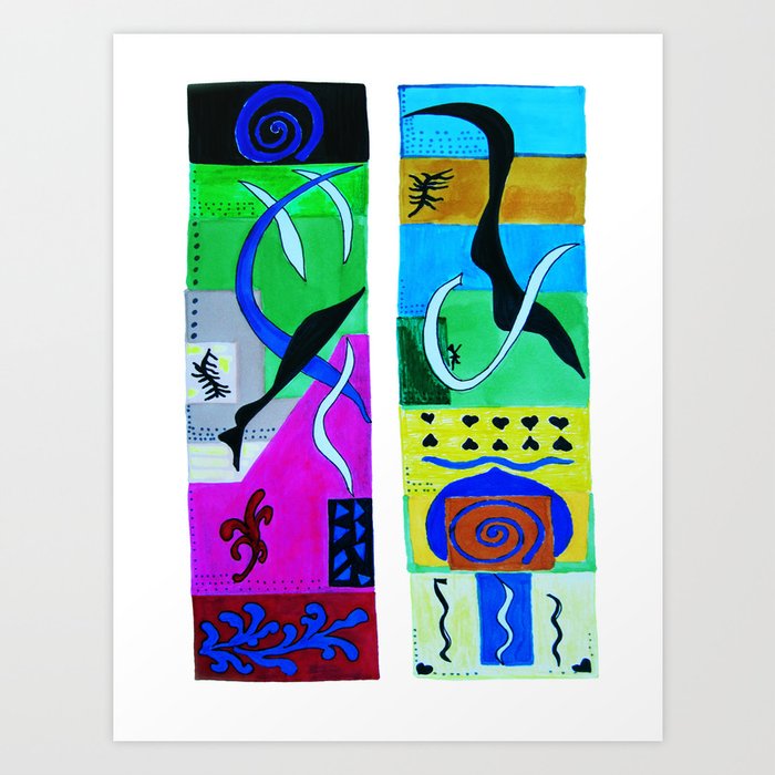 Inspiration From Matisse Art Print.