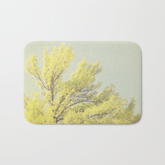 Yellow Tree Bath Mat