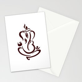 Line Art Lord Ganesha Stationery Cards