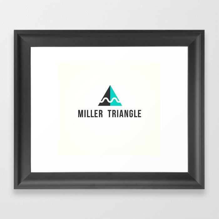 Miller Triangle Framed Art Print