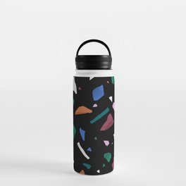 Colorful terrazzo seamless pattern Water Bottle