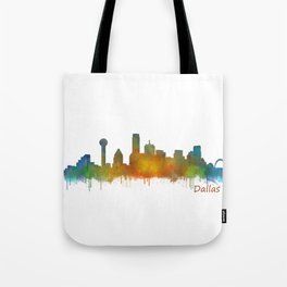 Dallas Texas City Skyline watercolor v02 Tote Bag