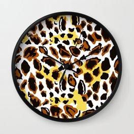 Hyena Motifs Wall Clock