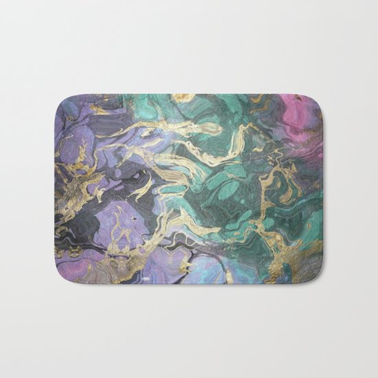 Liquid Splash Of Colors Bath Mat