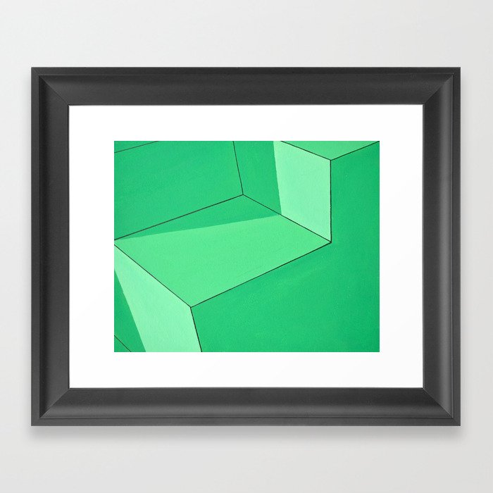 Green Poptropolis Framed Art Print
