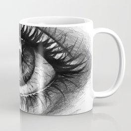 black & white eye close-up Coffee Mug