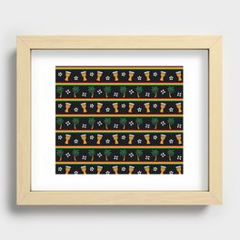 African Drums Djembe Pattern Recessed Framed Print