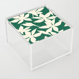 Green Leaf Chic Pattern Acrylic Box