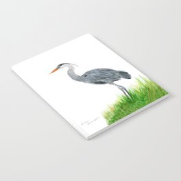 "Tall and Graceful" the Blue Heron by Teresa Thompson Notebook