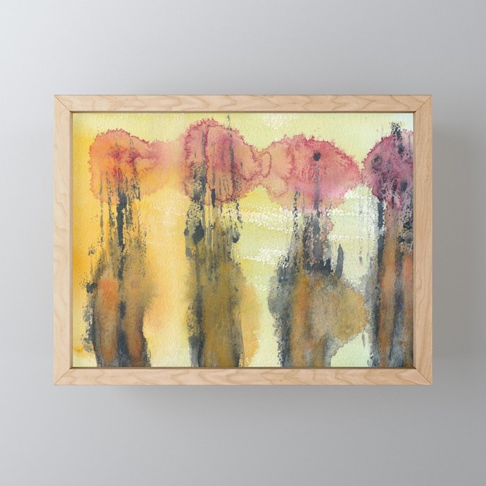 Abstract Watercolor 71 Framed Mini Art Print By Videoart