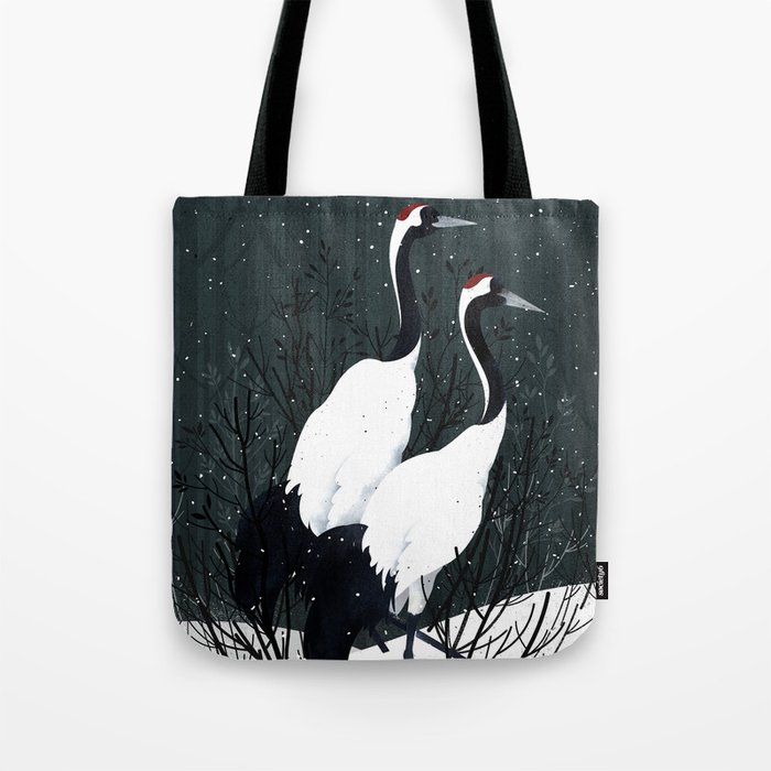 Japanese Cranes / Sayuri Tote Bag