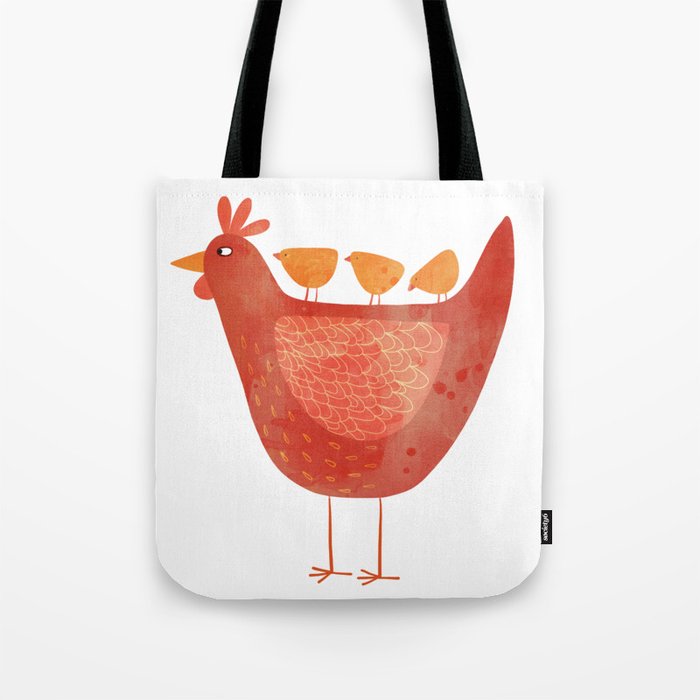 Hen and Chicks Tote Bag