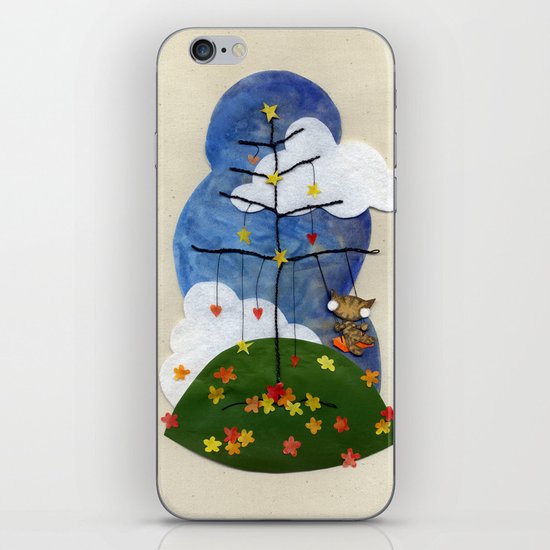Swing Swing! Cat On A Swing iPhone & iPod Skin