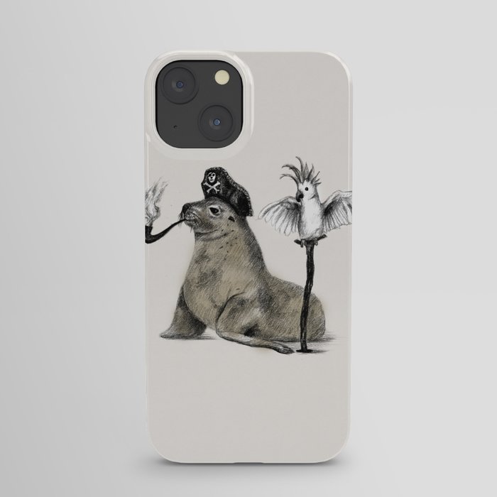 Pirate // seal parrot iPhone Case