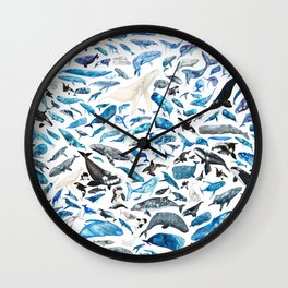 A Celebration of Cetaceans Wall Clock