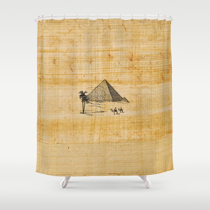 Egyptian Pyramid Shower Curtain